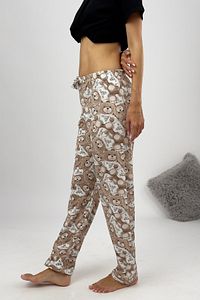 Kadın Pijama Altı Kurdeleli Kahve Beyaz Ayıcık ürün fotoğrafı