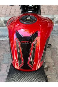 Mondial Drift L Full Tank Pad Set Siyah - Kırmızı ürün fotoğrafı