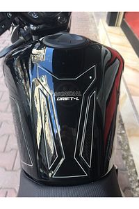 Mondial Drift L Tank Pad Set Siyah-gümüş Tasarım ürün fotoğrafı