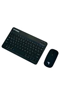 Siyah Tmk-04 Bluetooht Kablosuz Klavye Mouse Seti ürün fotoğrafı