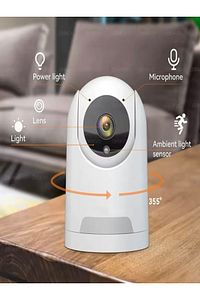 Hareket Algılama & Yüz Tanıma Özellikli Gece Görüş 5MP 1080P IP Kamera Bebek Güvenlik Kamerası ürün fotoğrafı