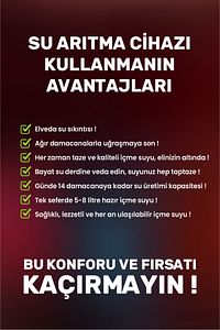 15 Aşama Çelik Tanklı 80 Gpd Membranlı Alkali-mineralli Su Arıtma Cihazı ürün fotoğrafı
