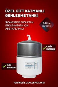 15 Aşama Çelik Tanklı 80 Gpd Membranlı Alkali-mineralli Su Arıtma Cihazı ürün fotoğrafı