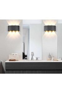 8011 10w Led Aplik Marka Aydınlatma Çift Taraflı Led Dekoratif Duvar Aplik - Gün Işığı ürün fotoğrafı