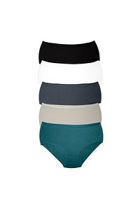 Kadın Büyük Beden Külot Battal Full Brief, Yüksek Bel (5XL, 6XL, 7XL) 5 Farklı Renk 1 Pakette ürün fotoğrafı