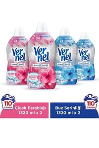 Max Konsantre Çamaşır Yumuşatıcısı 4 X 1320ml (220 YIKAMA) 2 Çiçek Ferahlığı 2 Buz Serinliğ ürün fotoğrafı