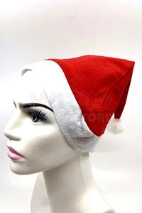 Polar Yılbaşı Noel Baba Şapkası Ucu Ponponlu Yeni Yıl Partisi Kırmızı Beyaz Renkli Her Başa Uygun ürün fotoğrafı