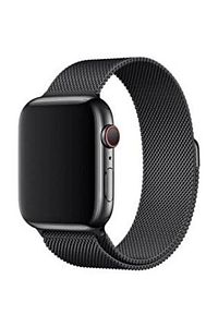 Apple Watch Uyumlu 2 3 4 5 6 7 Se 42 Mm 44 Mm 45 Mm Için Hasır Örgü Metal Milano Kordon Kayış ürün fotoğrafı