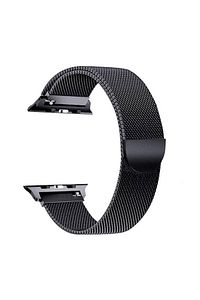 Apple Watch Uyumlu 2 3 4 5 6 7 Se 42 Mm 44 Mm 45 Mm Için Hasır Örgü Metal Milano Kordon Kayış ürün fotoğrafı