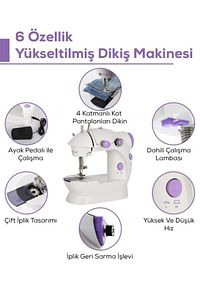Mini Ev Tipi Dikiş Makinesi ürün fotoğrafı