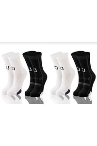 4'lü Paket Reflektörlü Nem Emici Özelliğe Sahip Spor Çorabı Koşu Çorabı Fitness Çorabı ürün fotoğrafı