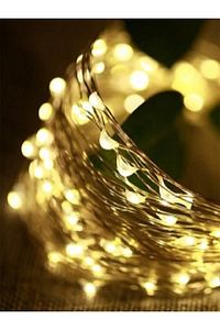 Dekoratif Yeşil Yapraklı Yapay Sarmaşık Ve 3 Metre Peri Led Gün Işığı ürün fotoğrafı