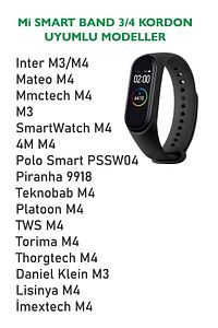 Xiaomi Mi Band 3 Ve 4 Uyumlu Yüksek Kalite Kordon Kayış 5'li Set ürün fotoğrafı