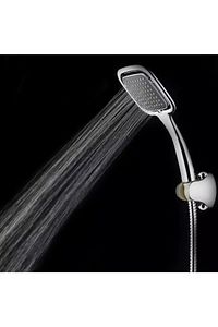 Siyah Kare Banyo Duş Seti Hortum Mafsal Ve Başlık Set ürün fotoğrafı