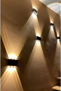 8011 10w Led Aplik Marka Aydınlatma Çift Taraflı Led Dekoratif Duvar Aplik - Gün Işığı ürün fotoğrafı