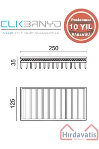 Paslanmaz Pirinç Swwor Lamalı ?ampuanlık Tekli 15x25cm ürün fotoğrafı