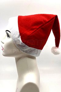 Polar Yılbaşı Noel Baba Şapkası Ucu Ponponlu Yeni Yıl Partisi Kırmızı Beyaz Renkli Her Başa Uygun ürün fotoğrafı