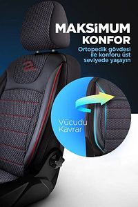 PANDA PRESTİJ SERİSİ DOKUMA KUMAŞ OTO KOLTUK KILIFI TAM SET ürün fotoğrafı