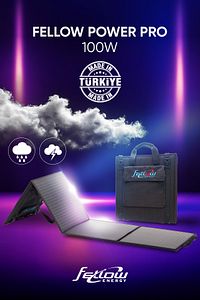 Power Pro 100w Taşınabilir Katlanabilir Solar Güneş Panel-hızlı Şarj Özellikli ürün fotoğrafı