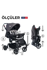 Elegant Çift Yönlü Bebek Arabası Puset ürün fotoğrafı