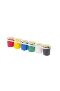 Parmak Boyası 6 Renk X 25 ml Paletli Kap ürün fotoğrafı