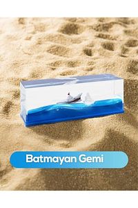 Batmayan gemi AŞK GEMİSİ Sevgiliye Özel Hediye ürün fotoğrafı