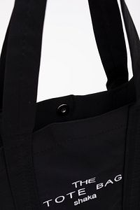 Siyah U45 Çıt Çıt Kapatmalı The Tote Bag Işlemeli Kanvas Kumaş Günlük Kadın Kol Ve Omuz Çantası 25x3 ürün fotoğrafı