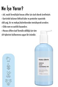 Maruderm Hassas Ve Atopik Ciltler Için Yüz Temizleme Jeli 400 ml ürün fotoğrafı