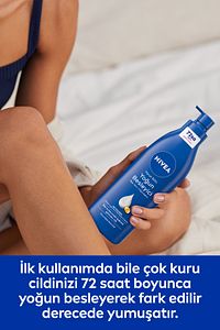 Besleyici Vücut Sütü 400ml, Kuru Ve Çok Kuru Ciltler, 72 Saat Nemlendirici, Badem Yağı ürün fotoğrafı