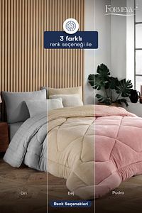 Çift Kişilik Lüx Gri Wellsoft Yorgan Çift Taraflı 195 X 215 ürün fotoğrafı
