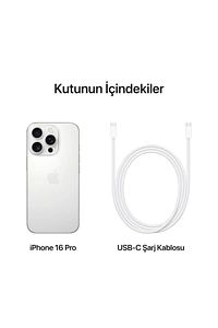 iPhone 16 Pro 128GB Çöl Titanyum (İthalatçı Garantili) ürün fotoğrafı