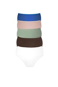 Kadın Büyük Beden Külot Battal Full Brief, Yüksek Bel (5XL, 6XL, 7XL) 5 Farklı Renk 1 Pakette ürün fotoğrafı