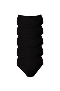 Kadın Battal Külot, Büyük Beden, Pamuklu Yüksek Bel Iç Çamaşırı - 5 Adet Siyah (5XL, 6XL, 7XL) ürün fotoğrafı