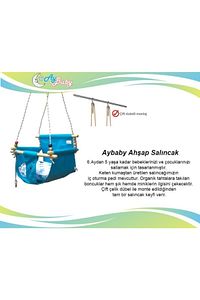 Aybaby Natural Tavan Askılı Salıncak-mavi ürün fotoğrafı