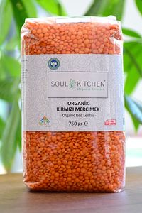 Organik Kırmızı Mercimek 750gr ürün fotoğrafı