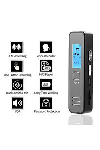 Dijital Mini Ekranlı 32GB Ses Kayıt Cihazı MP3 Çalar Ders Kaydı Röportaj Kaydı KB60 ürün fotoğrafı
