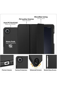 Samsung Galaxy Tab A9 Plus 11 Inç Kılıf Smart Uyku Modlu Standlı Şeffaf Kapaklı Sm-x210 (UYUMLU) ürün fotoğrafı