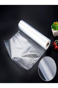 Tırtıklı Rulo Vakum Makinesi Poşeti- Torbası 20 cm x5 Metre ürün fotoğrafı
