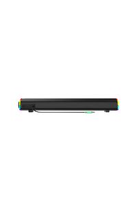 Ds101 Kablolu 6w Rgb Aydınlatmalı Tv Soundbar Hoparlör Siyah ürün fotoğrafı