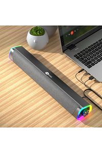 Ds101 Kablosuz Bluetooth Aux 6w Rgb Aydınlatmalı Soundbar Hoparlör Siyah ürün fotoğrafı