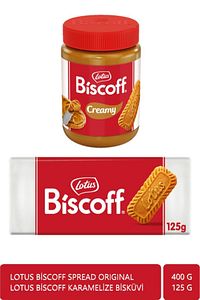 Biscoff Spread Bisküvi Kreması 400 gr Biscoff Karamelize Bisküvi 125 gr ürün fotoğrafı
