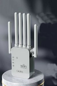 6 Antenli Wifi Repeater Sinyal Güçlendirici Access Point 300mbps Kablosuz Kolay Kurulum Repeater ürün fotoğrafı
