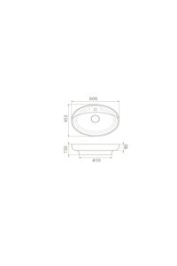 Cerastyle Seramik Lal C Serisi Tezgah Üstü Çanak Lavabo 60cmx45,5 Cm ürün fotoğrafı