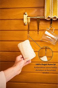 2 Adet Doğal Kabak Bulaşık Lifi Çift Taraflı Kullanım (12X8 CM) ürün fotoğrafı
