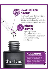 the fair. Drone-targeted Biotin Dökülme Önleyici Vegan Saç Serumu %1 Hyalufiller Drone Biotin 50ml ürün fotoğrafı