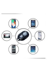 Selfie Çubuğu Uzaktan Fotoğraf Çekim Kumandası Bluetoothlu Android Apple Uyumlu ürün fotoğrafı