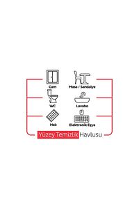Easy Clean Lilyum Orkide Kiraz Çiçeği Yüzey Temizlik Havlusu&mendili 3x100 (300 YAPRAK) ürün fotoğrafı