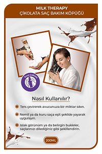Milk Therapy Chocolate Saç Köpüğü 200 ml - Besleyici, Koruyucu Etki ürün fotoğrafı
