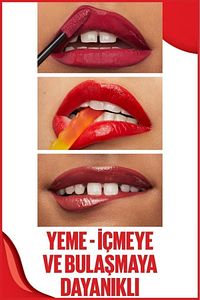 Super Stay Vinyl Ink Uzun Süre Kalıcı Kırmızı Tonlu Likit Parlak Ruj 10 Lippy ürün fotoğrafı