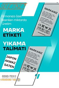 SB ETİKET JAPON AKMAZ YIKAMA ETİKETİ YIKAMA TALİMATI MARKA ETİKETİ 2.5 CM ürün fotoğrafı